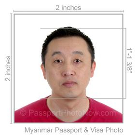 Myanmar Passport & Visa Photo requirement