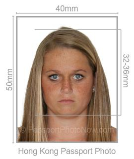 Hong Kong Passport & Visa Photo requirement