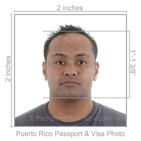 Puerto Rico Passport & Visa Photo requirement