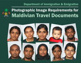 Passport photo guidance document with portrait examples